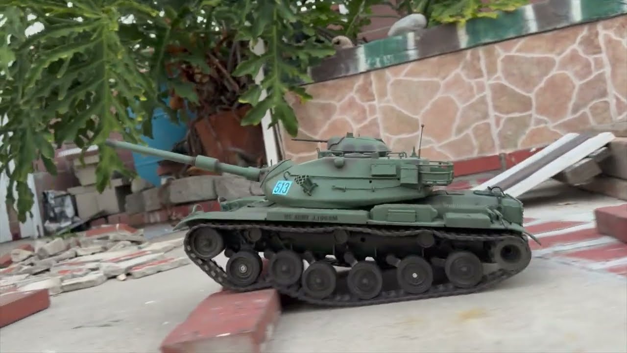 TONGDE 1/16 RC U.S. M60A3 TANK - OBSTACLE TEST RUN