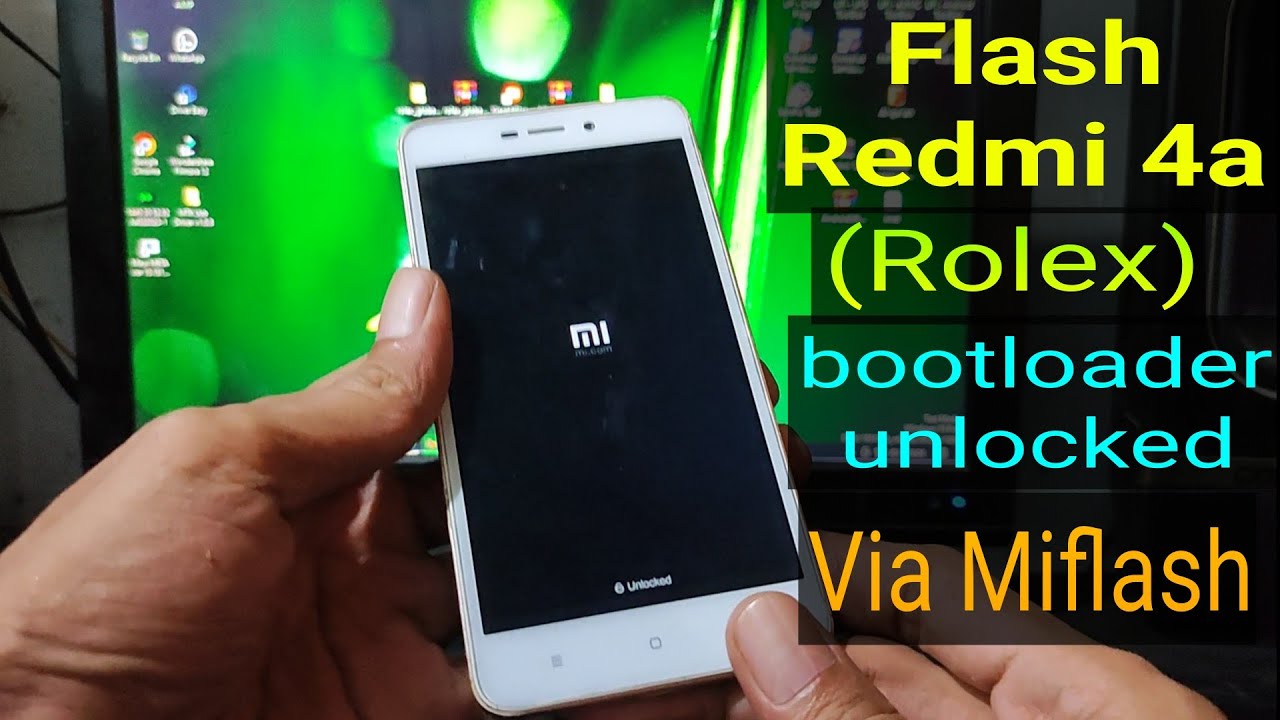 Прошить Redmi 4A без тестпоинта через miflash (загрузчик разблокирован)