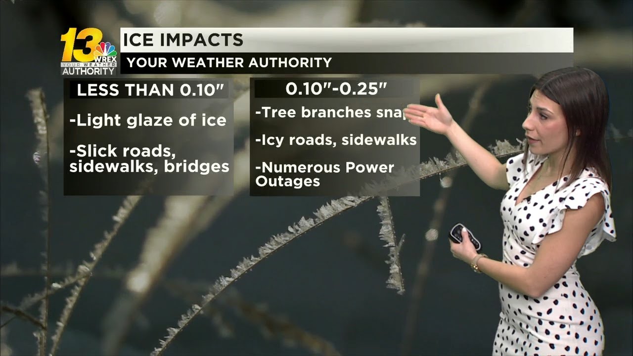 The afternoon features some freezing drizzle