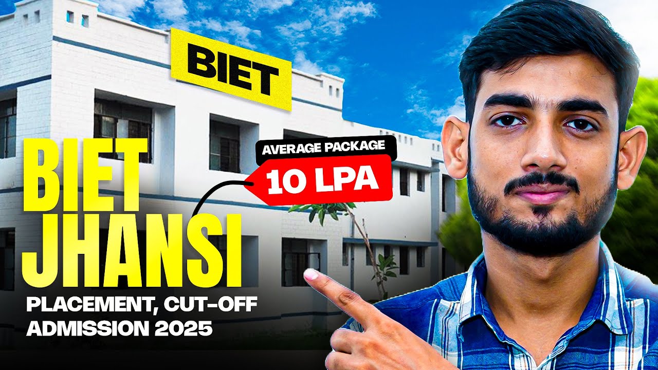 BIET Jhansi Admission 2025 | Average Placement, Cutoff, Fees #bietjhansi