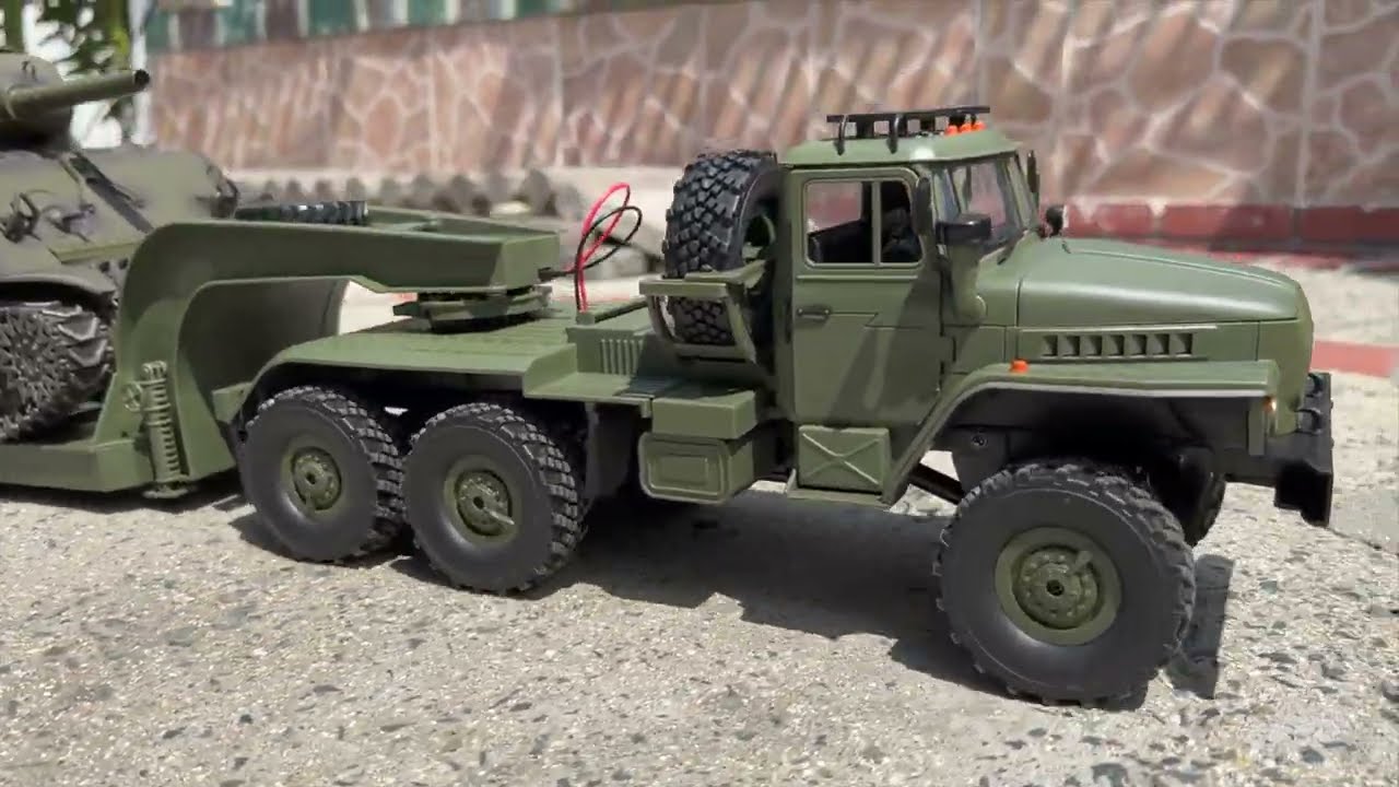 1/16 RC WPL B36-3 Transporter - Obstacle test run