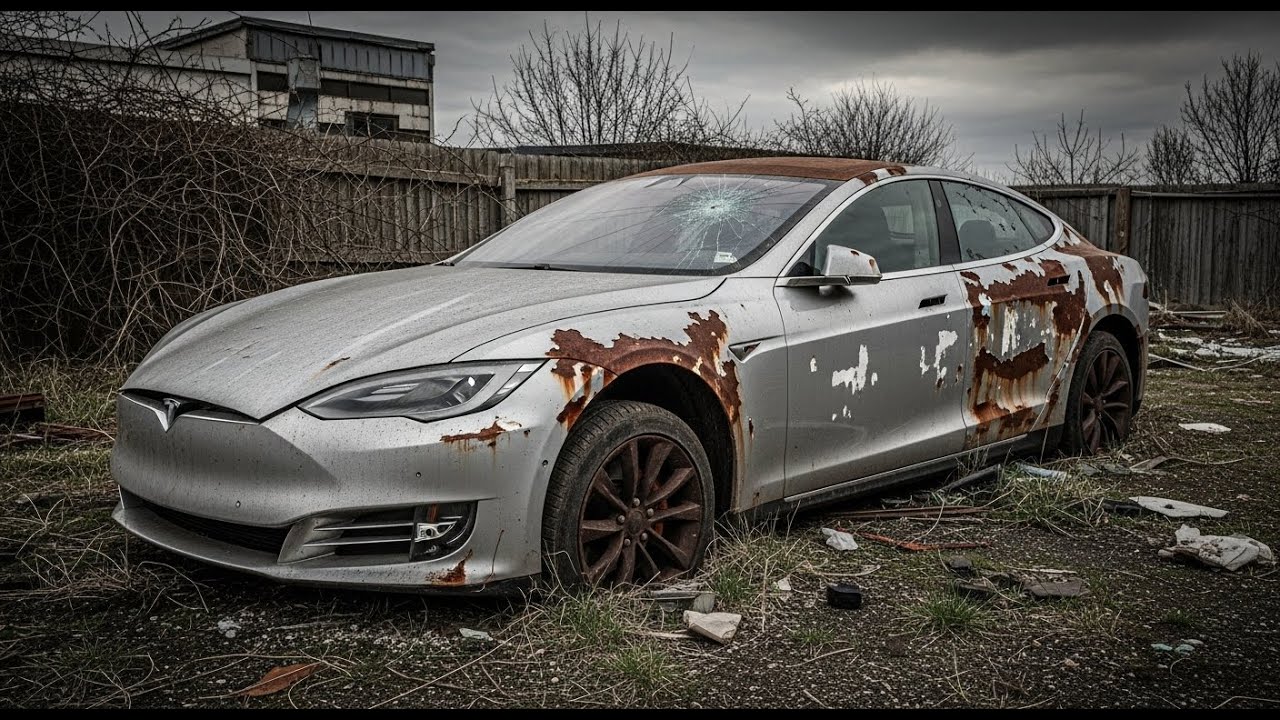 ASMR Car Restoration! 2020 Tesla Model S Full Restoration from Total Disrepair #amsr
