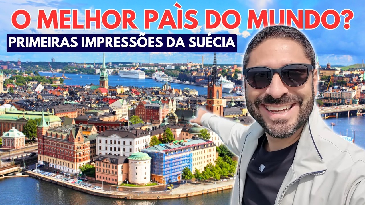 O MELHOR PAÍS NO MUNDO? Primeiras Impressões de ESTOCOLMO, Viagem de Cruzeiro na SUÉCIA