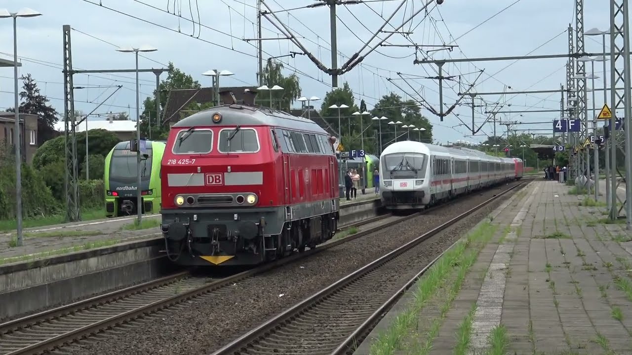 Lokwechsel von E-Lok auf Diesellok! Dieselparadies Marschbahn Teil4