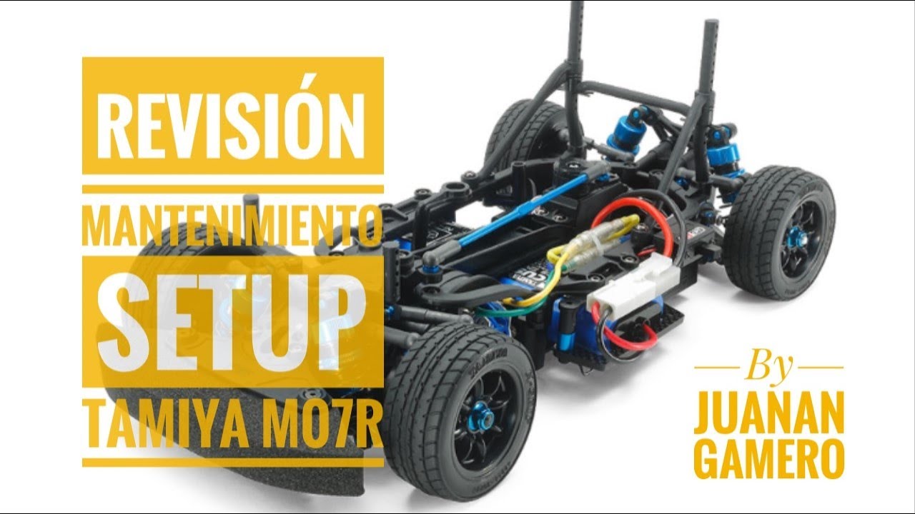 revisión, mantenimiento y setup de tamiya M07