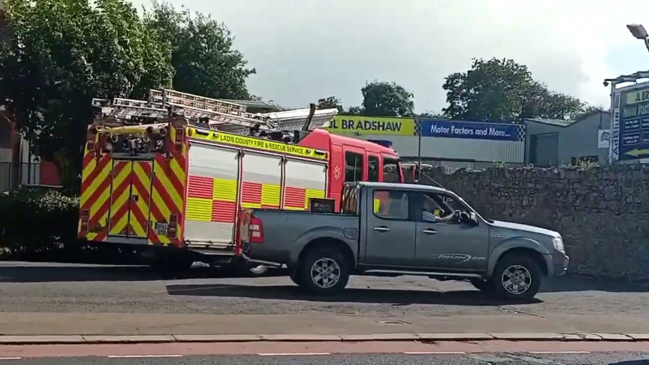 Laois fire and rescue service DAF LF arriving at portlaoise Station after driving training