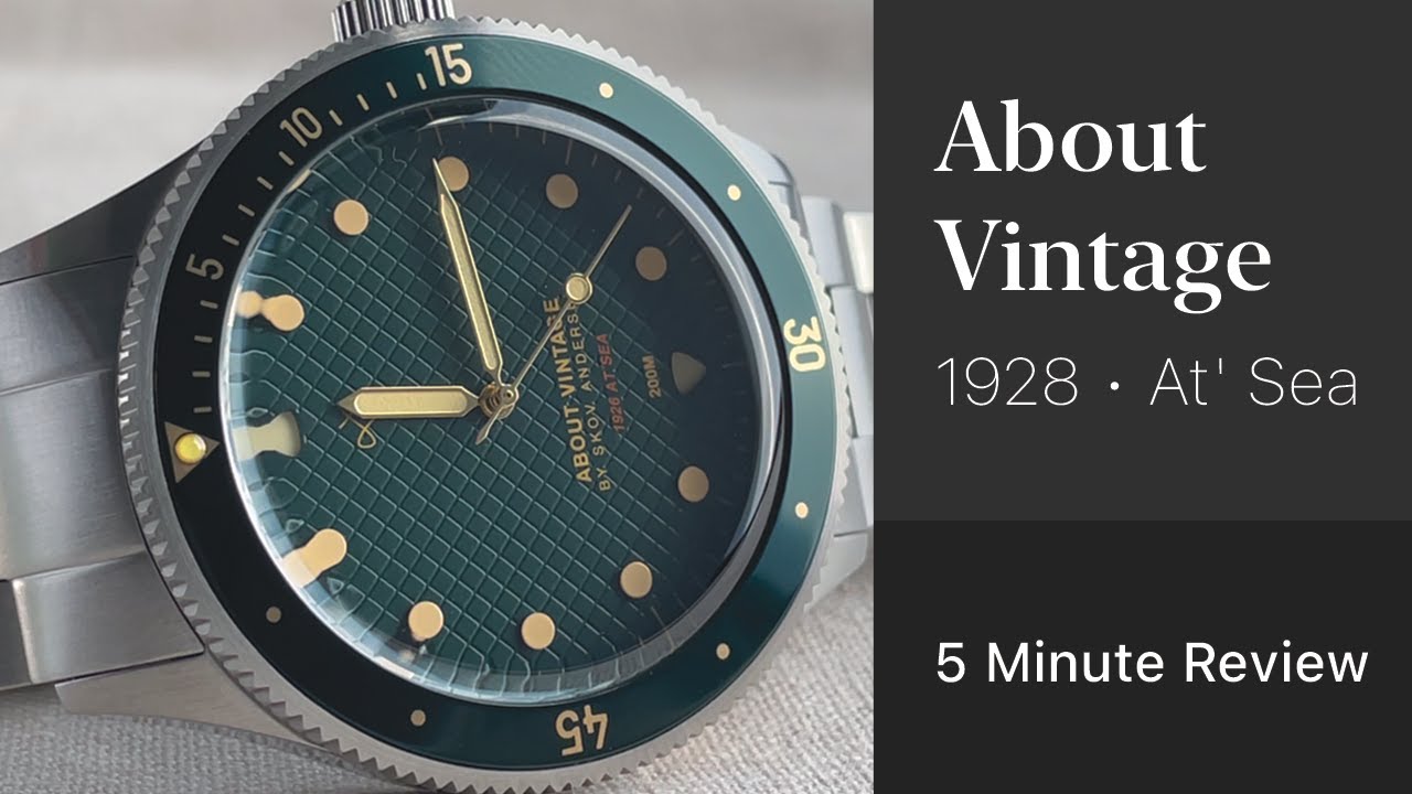 About Vintage 1926 • At' Sea • Steel / Green Turtle Vintage 5 Minute Review