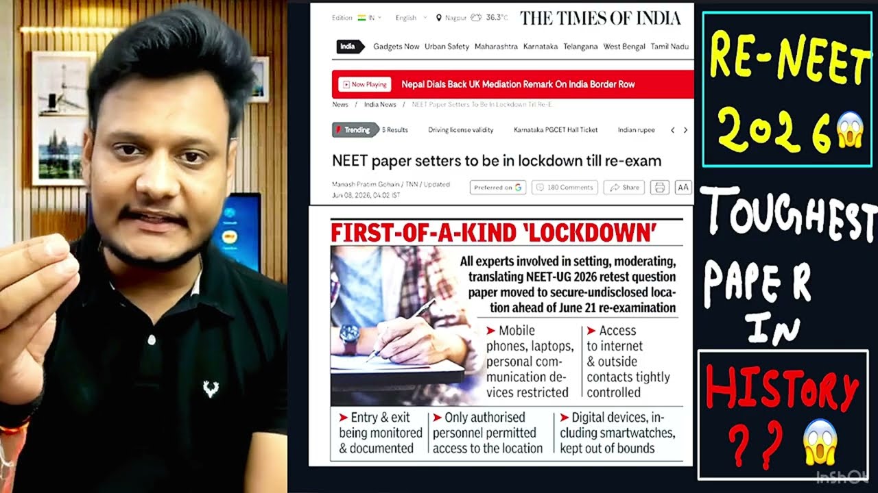 Re-NEET 2026 WILL BE THE TOUGHEST PAPER IN HISTORY 😱|| HERE IS THE PROOF 🤯 #reneet2026 #NEET