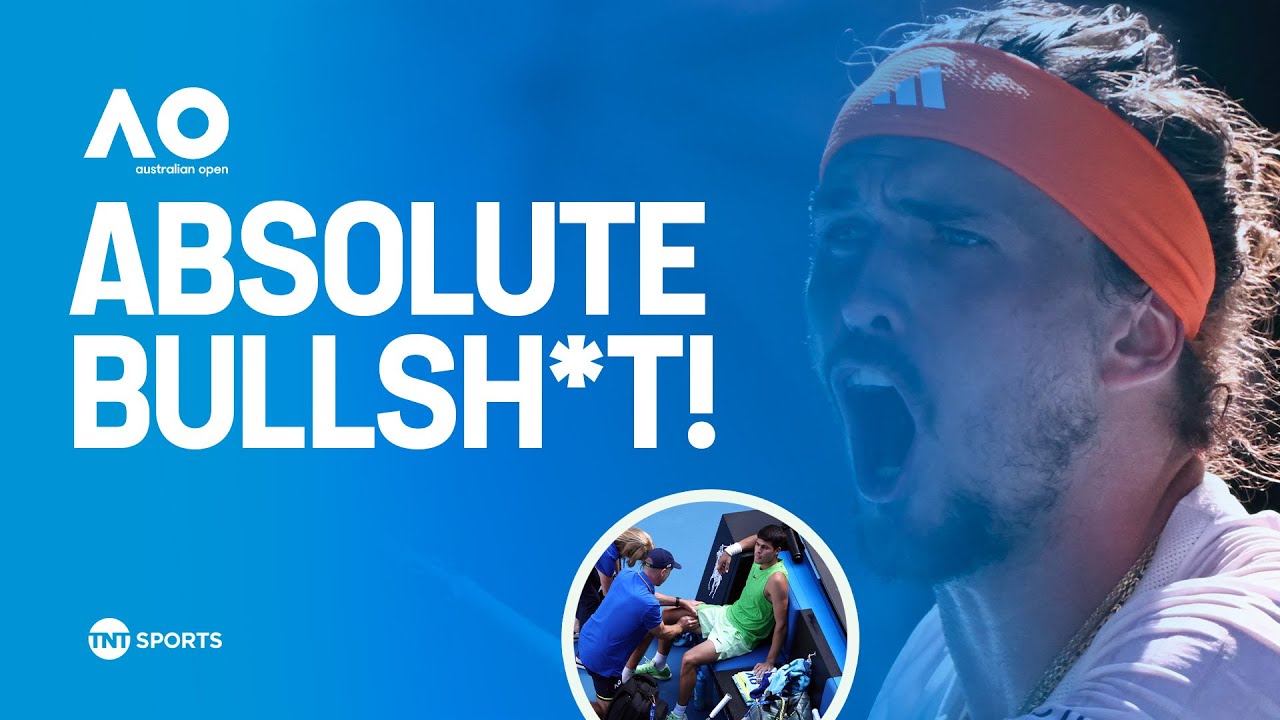 Alexander Zverev ANGRY at 'unbelievable' Carlos Alcaraz medical timeout in Australian Open semis 😡