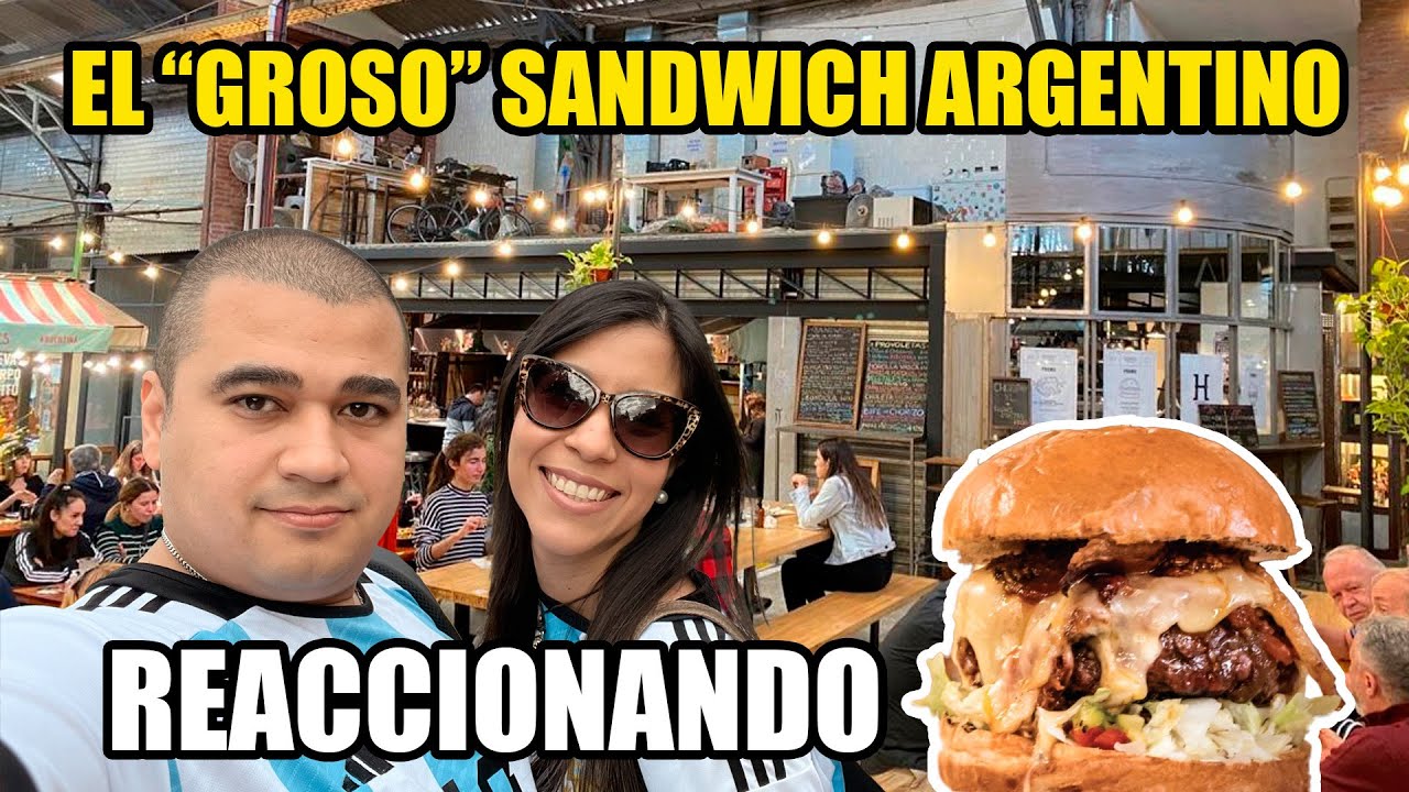 Reaccionando al impresionante Sandwich de Carne de Argentina