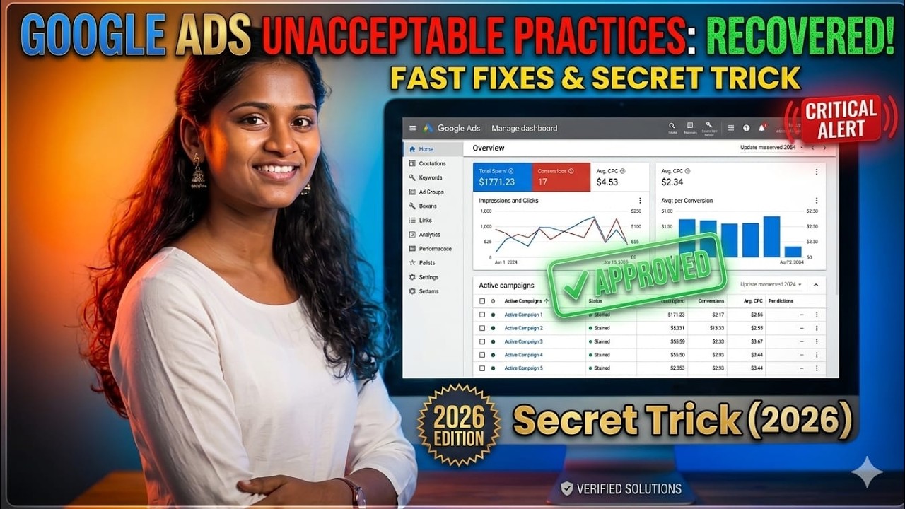 🚀 Google Ads Suspended Account Fixed in Tamil 2026 | 24 Hours Recovery  #digitalmarketing