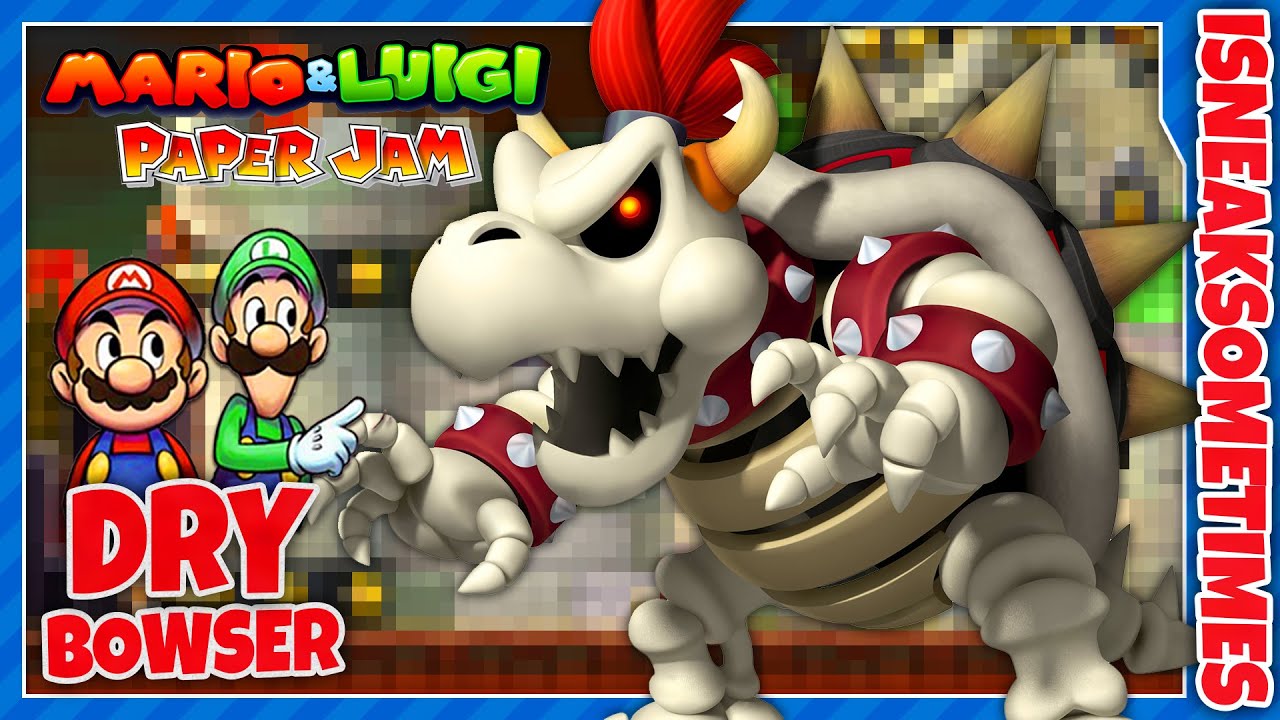 Mario & Luigi: Paper Jam - Dry Bowser Secret Boss Battle
