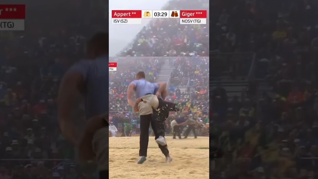Appert Silvan vs Giger Samuel Schw&auml;galp 2025 #schwinger #sports #suisse #luttesuisse #combat  #lutte