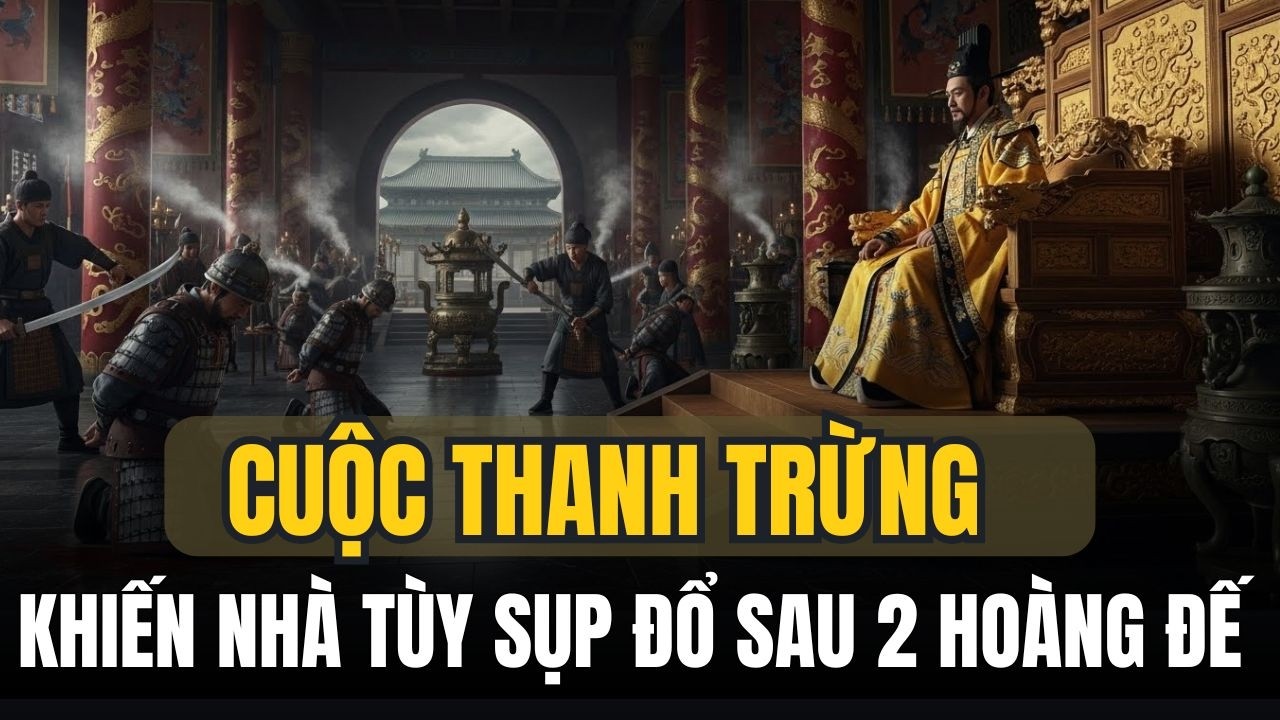 Cuộc Thanh Trừng Nội Bộ Khiến Nhà Tùy Sụp Đổ Chỉ Sau Hai Đời Hoàng Đế?