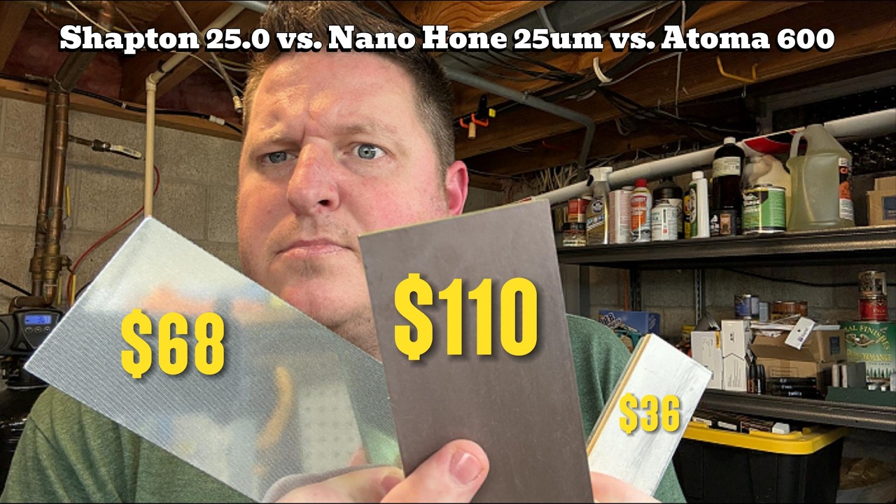 Shapton Glass 25.0 vs Nano-Hone 25 Micron vs. Atoma 600 — Is $110 Worth It?