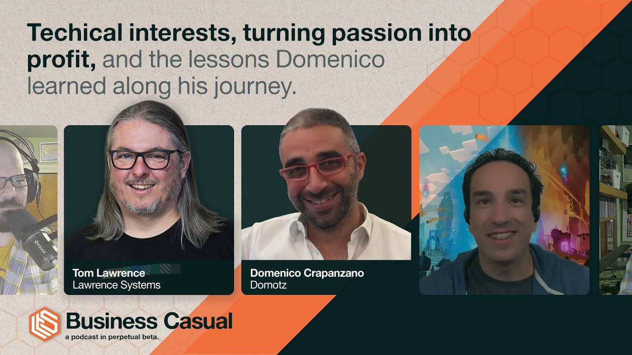 Technical interests, turning passion into profit, and lessons Domenico learned along his journey.
