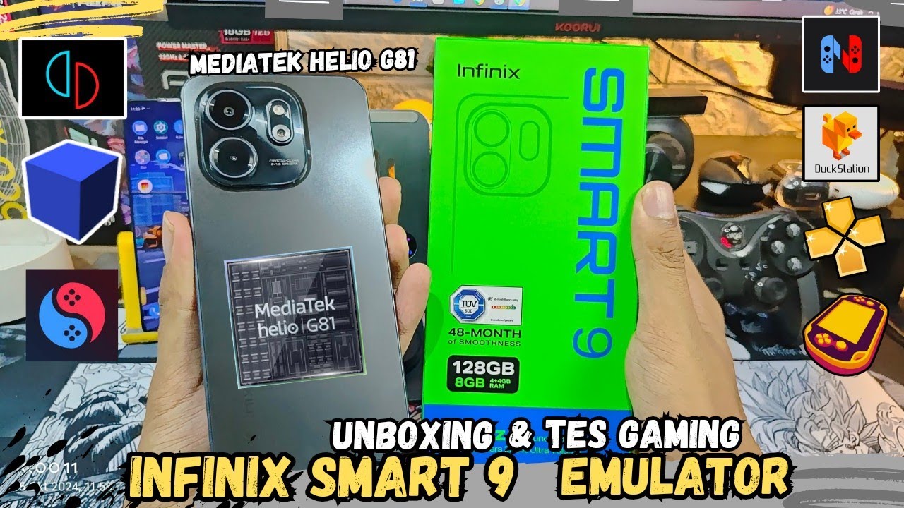 Wajib Nonton Ini..!! UNBOXING & TES GAMING EMULATOR Infinix Smart 9 - Chipset Mediatek Helio G81