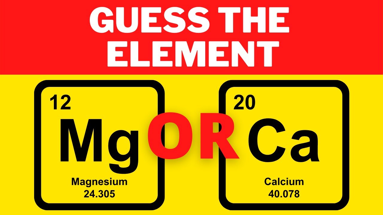 GUESS THE ELEMENT FROM THE PERIODIC TABLE!