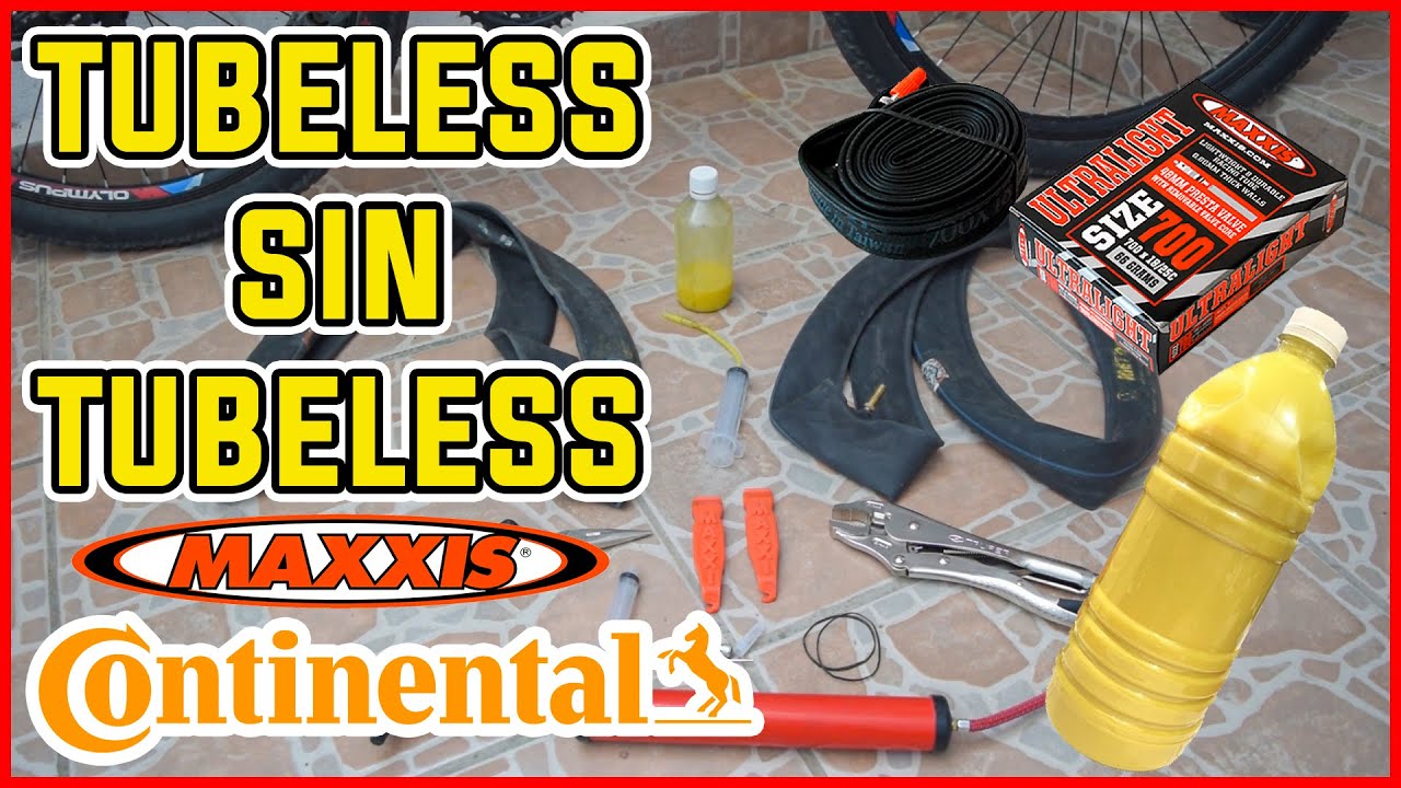 CÓMO pasar a TUBELESS SIN pasar a TUBELESS Una rueda de bicicleta