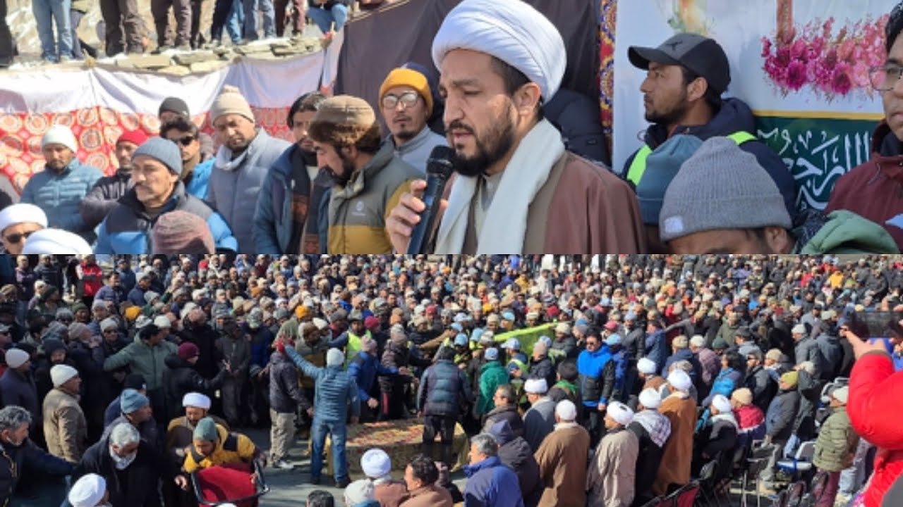 Sheik Nazir Mohammadi Attend Funeral of Qamar Ali Akhoon in Sangrah  