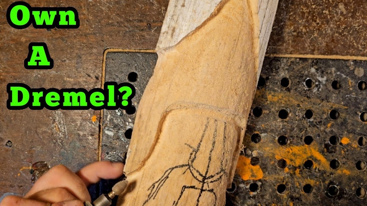 I show how to Dremel power carve an old wizard.