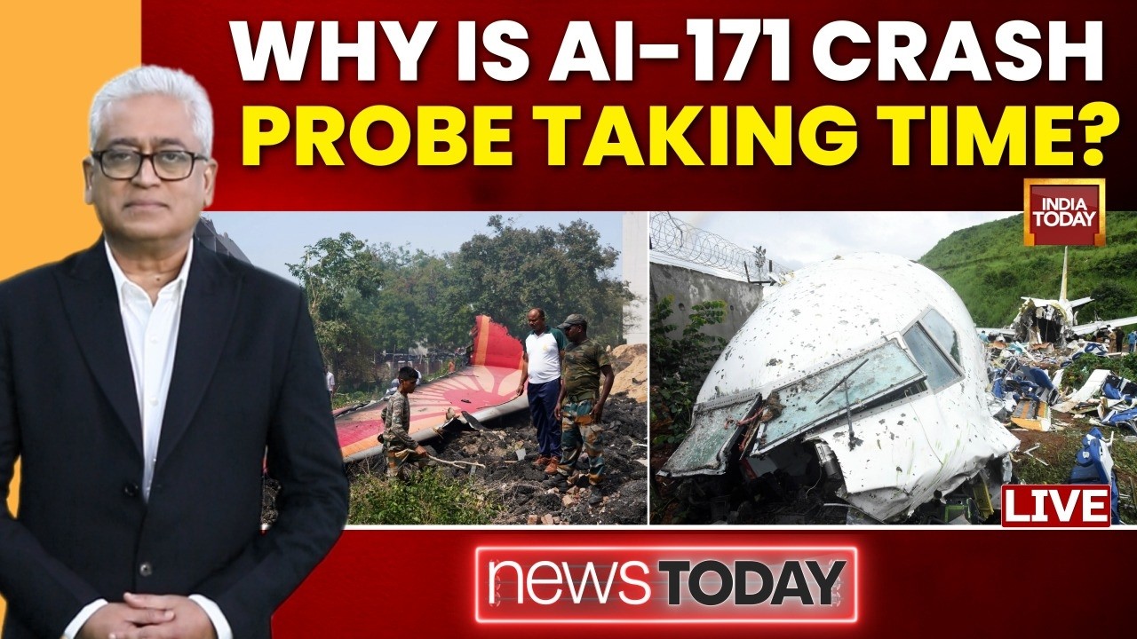 Rajdeep Sardesai LIVE: Air India 171 Crash: One Year On | Why Is AI-171 Crash Probe Taking Time?