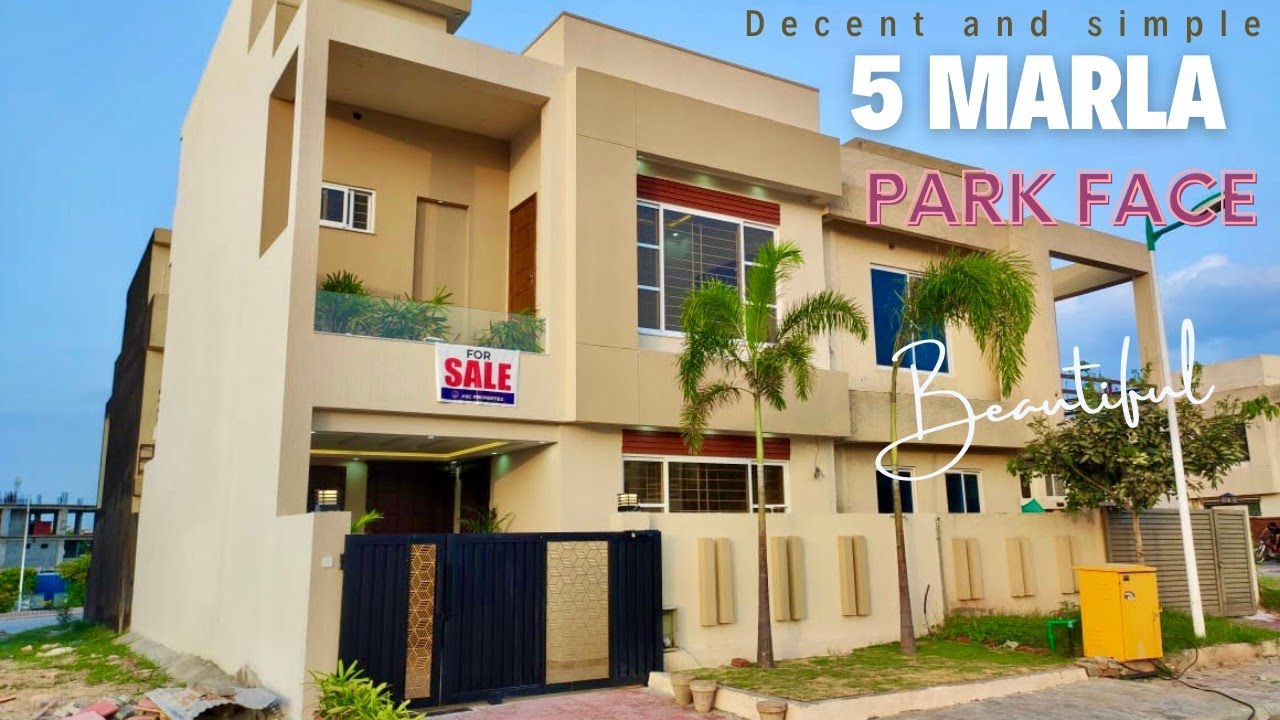 5 Marla Beautiful Park Facing Green House Available For Sale In Bahria Town Phase 8 Rawalpindi