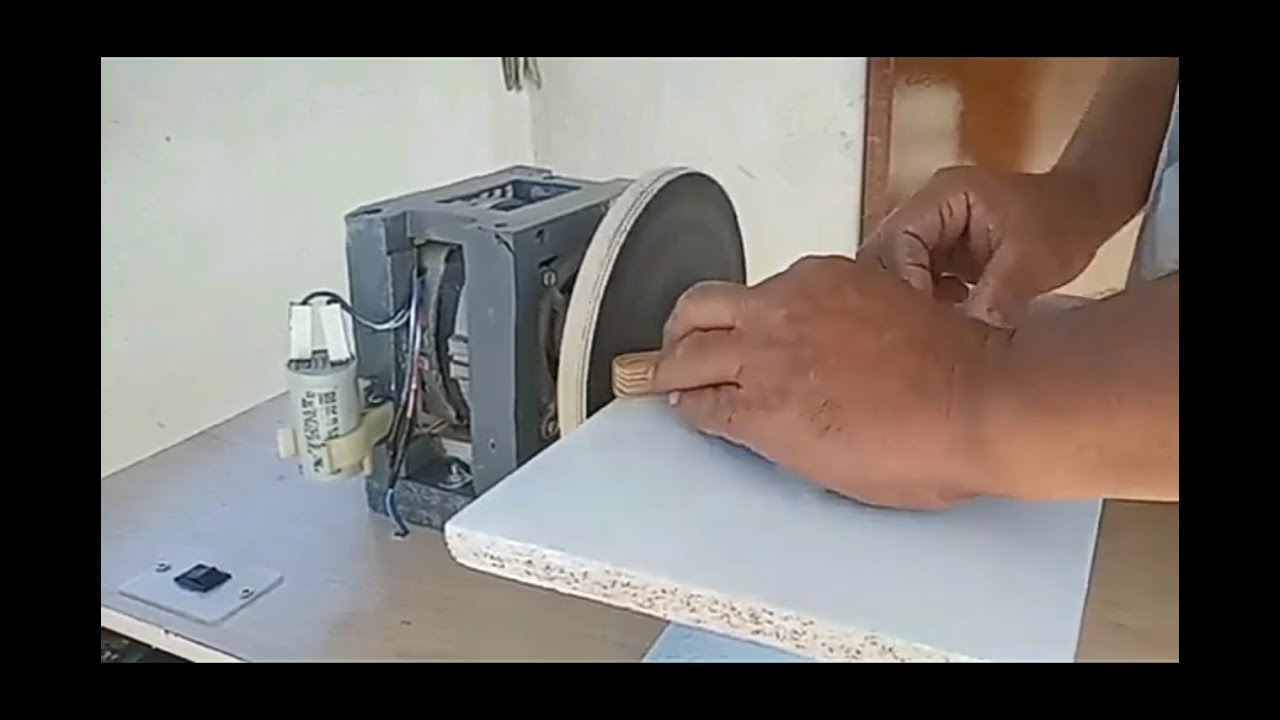 lixadeira feita com motor de tanquinho parte 2
