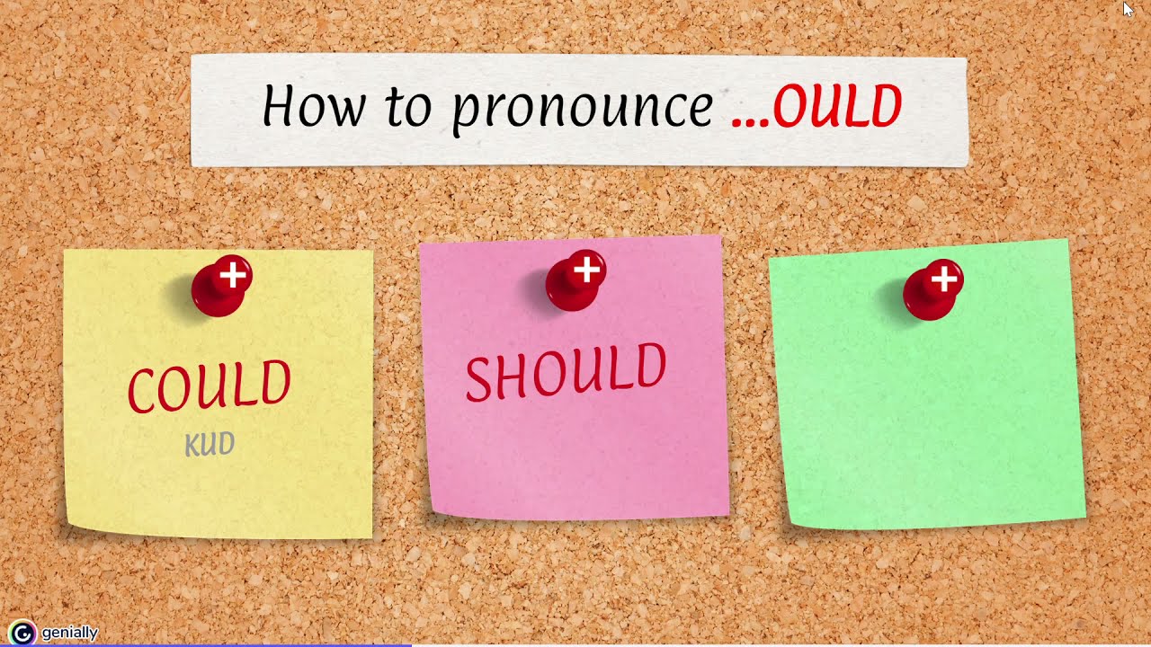 🔴 CORRECT pronunciation of …OULD. Learn in 3 minutes!