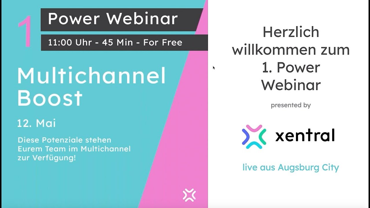 xentral erp Webinar Multichannel Boost