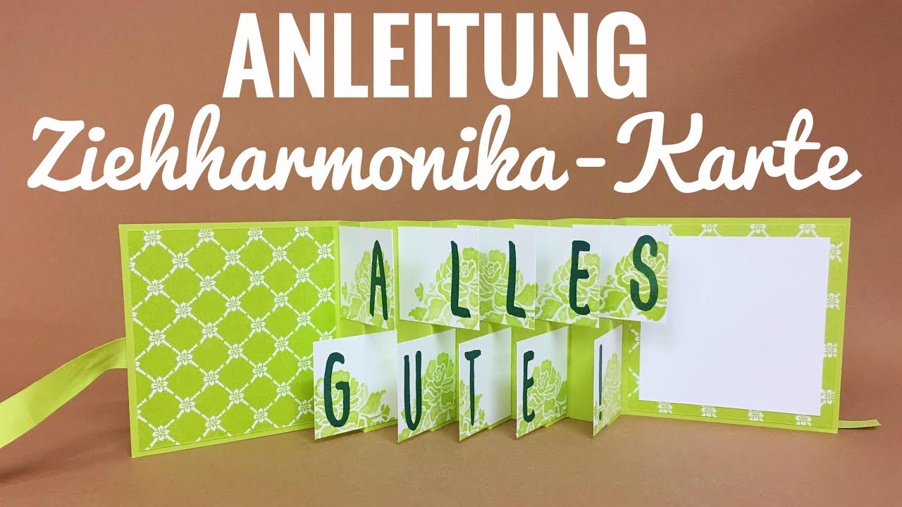 Anleitung Ziehharmonika Karte mit Stampin' Up Produkten