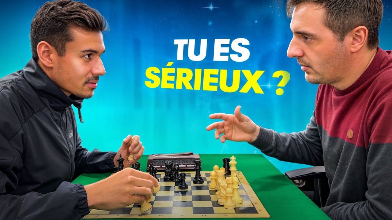 Je n'ai jamais proposé ça à aucun adversaire…