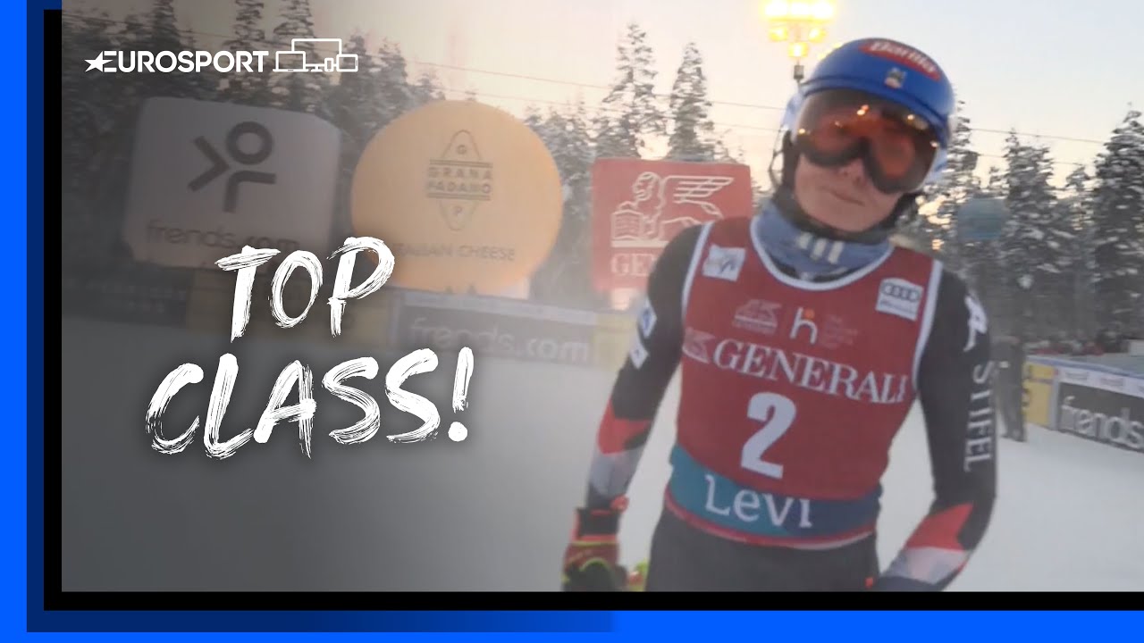 ⛷️ Mikaela Shiffrin wins seventh Levi slalom as Petra Vlhova CRASHES OUT | Alpine Skiing World Cup 🏆