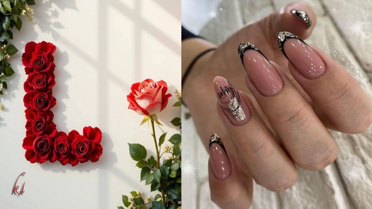 Choose your first name letter and see you beautifu nail