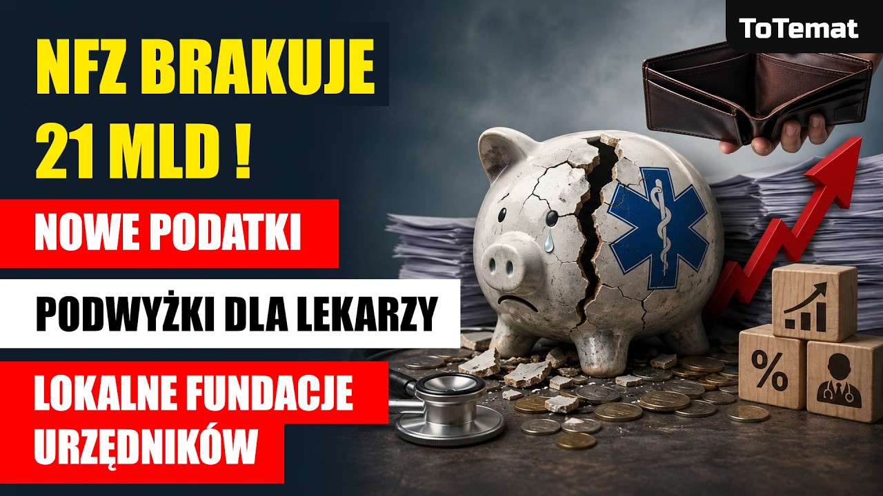 NFZ brakuje 21 mld | Nowe podatki! | Podwyżki dla lekarzy | Lokalne Fundacje urzędnik&oacute;w