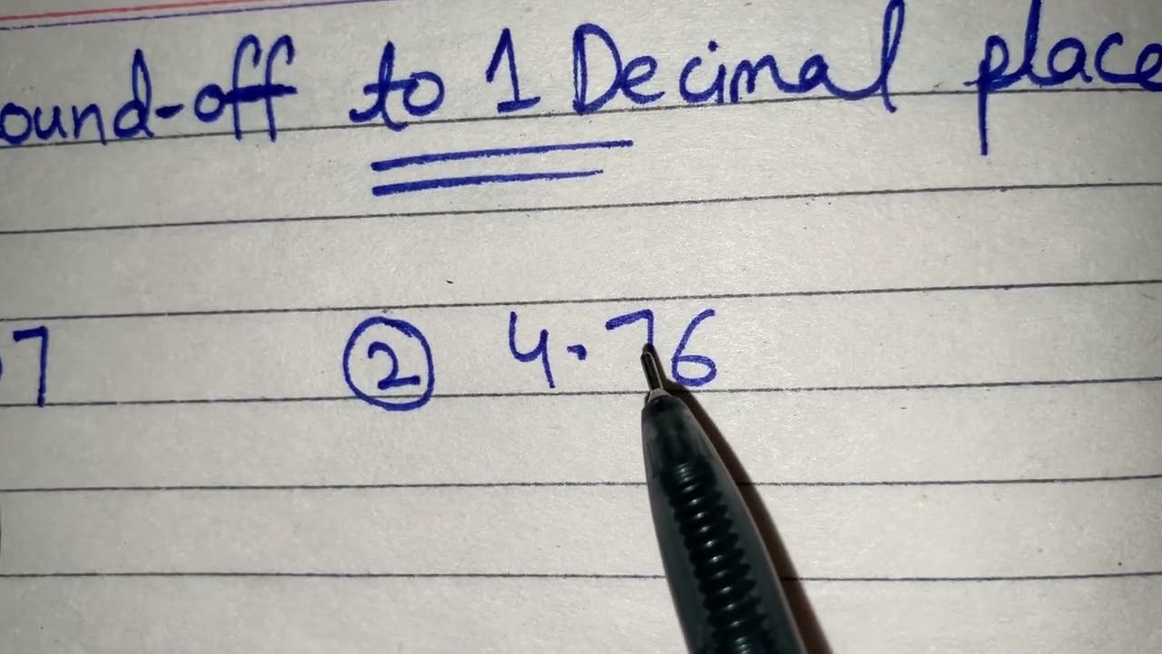 Rounding off 4.76 to 1 Decimal place || How to round off up to 1 decimal place
