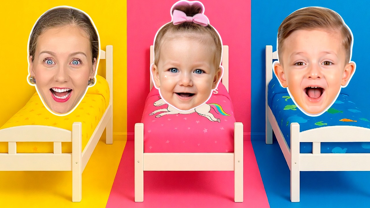 3 Секретные Цветные Комнаты! Челлендж Евы и Ники