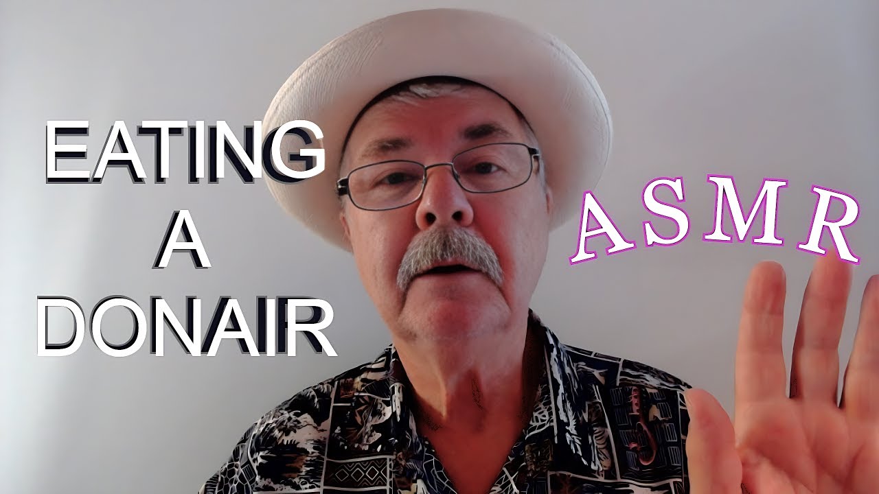 TRYING ASMR FOR THE VERY FIRST TIME while eating a DONAIR