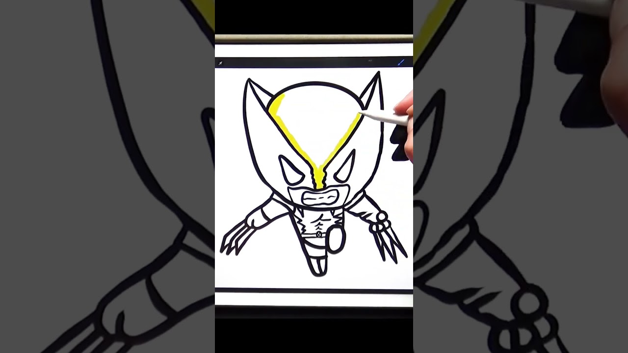 Bebek &lsquo;Wolverine&rsquo; &Ccedil;izimi | Kolay &Ccedil;izimler #shorts #artofuss