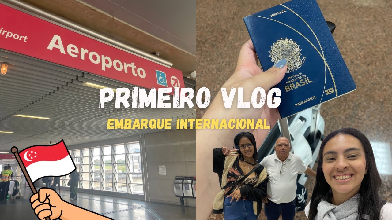 PRIMEIRO VÍDEO + PRIMEIRO VIAGEM INTERNACIONAL | vlog embarcando ✈️