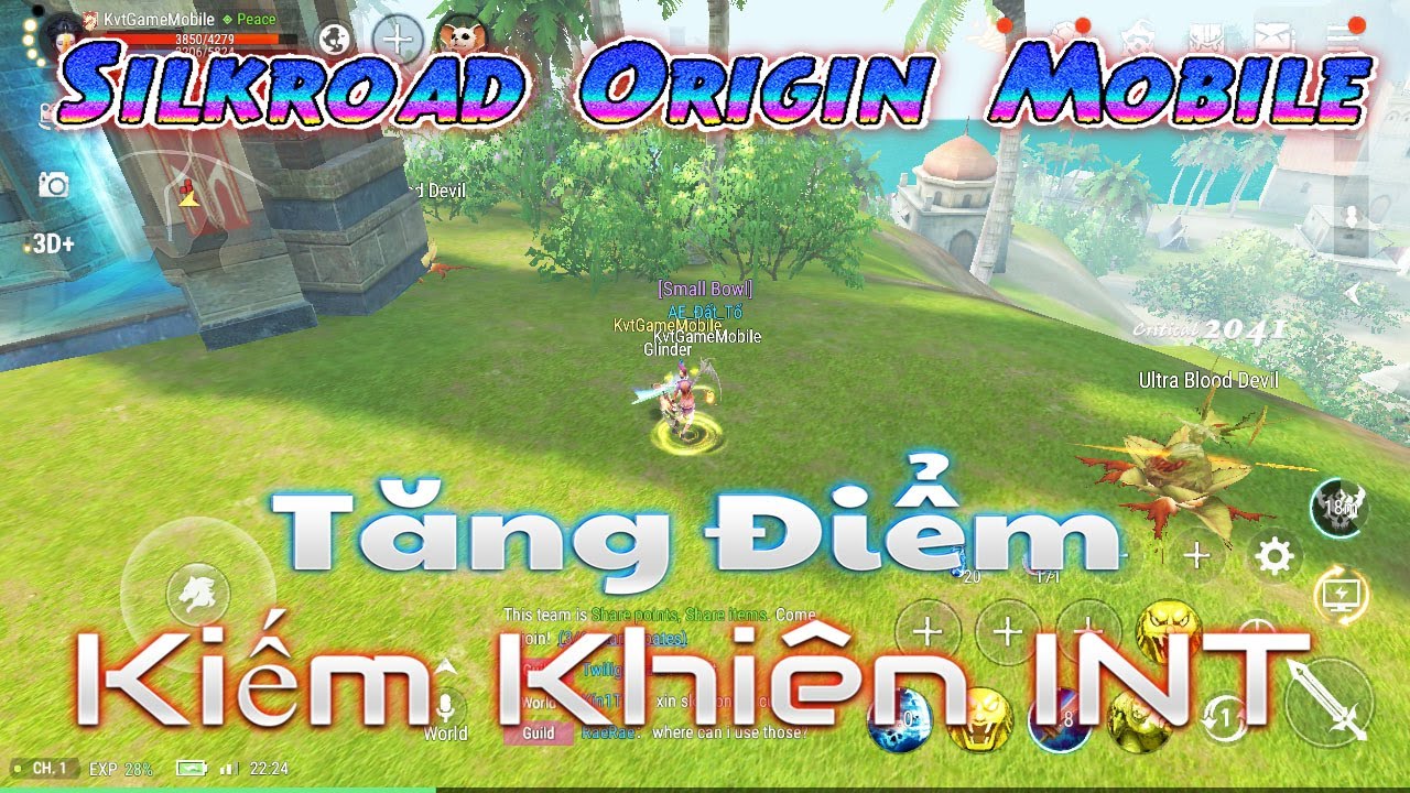 Hướng Dẫn Tăng Điểm KIẾM KHIÊN INT - Đi Train Hiệu Quả Nhất Tại Silkroad Origin Mobile