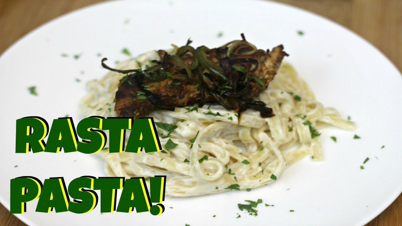 Jerk Chicken Alfredo - The BEST Rasta Pasta!!!
