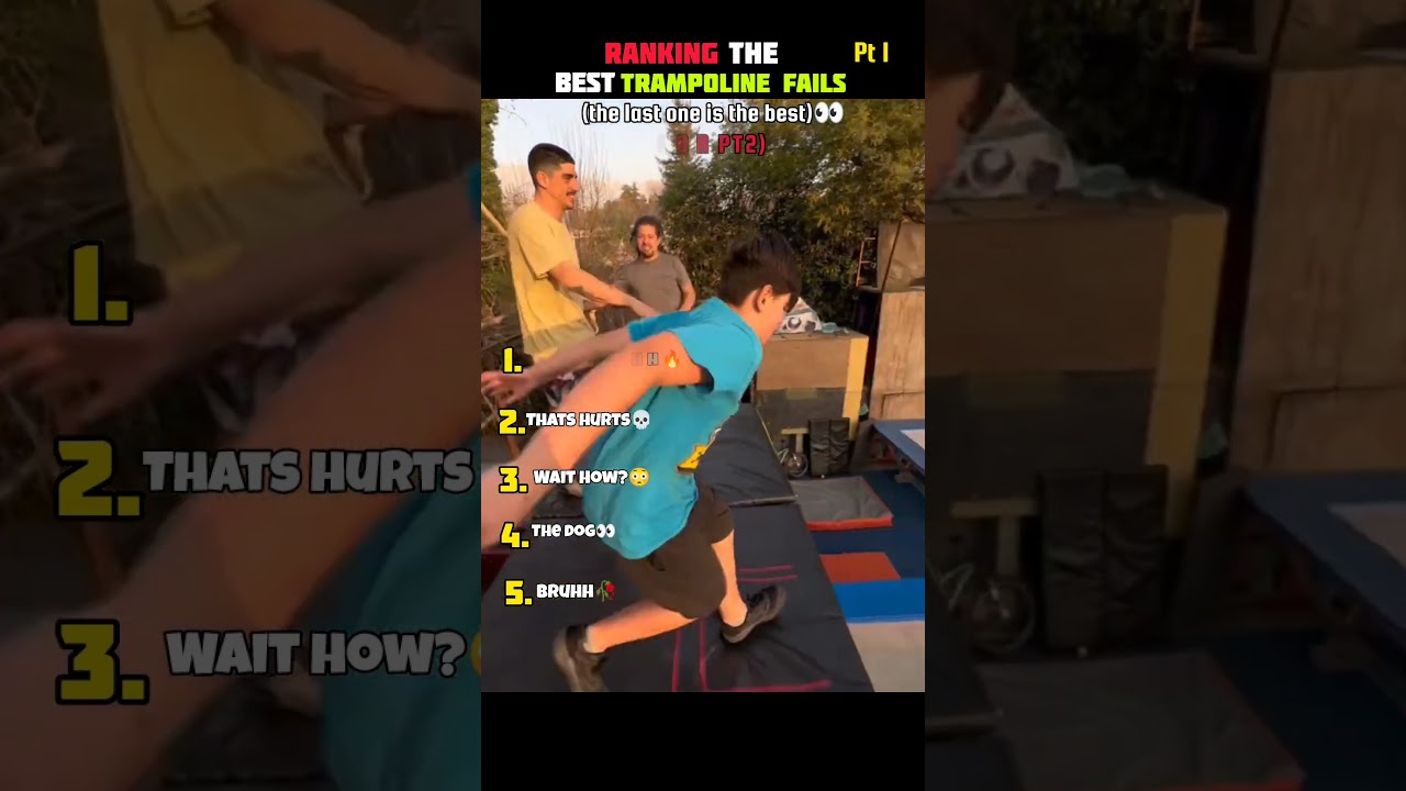 Funniest Trampoline Fails Pt.1 😂 (Epic Bounces Gone Wrong!) #funny #fails #trampoline #fyp #shorts