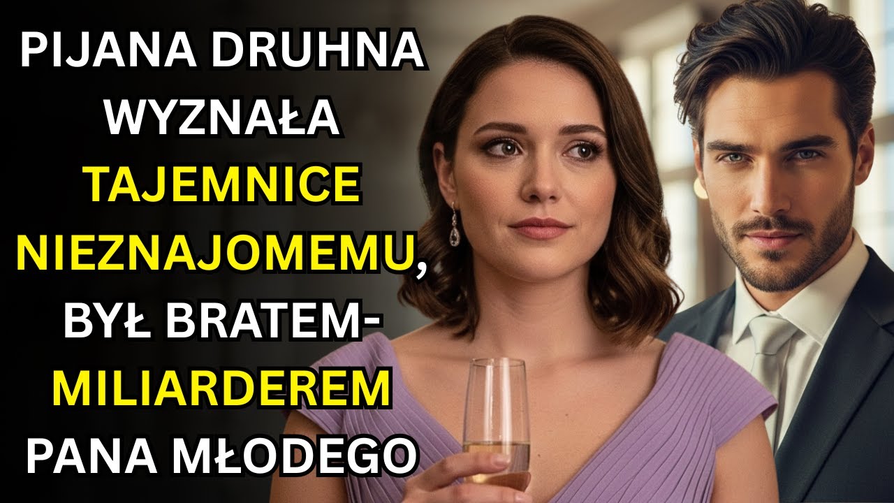 PIJANA DRUHNA WYZNAŁA TAJEMNICE NIEZNAJOMEMU, BYŁ BRATEM-MILIARDEREM PANA MŁODEGO