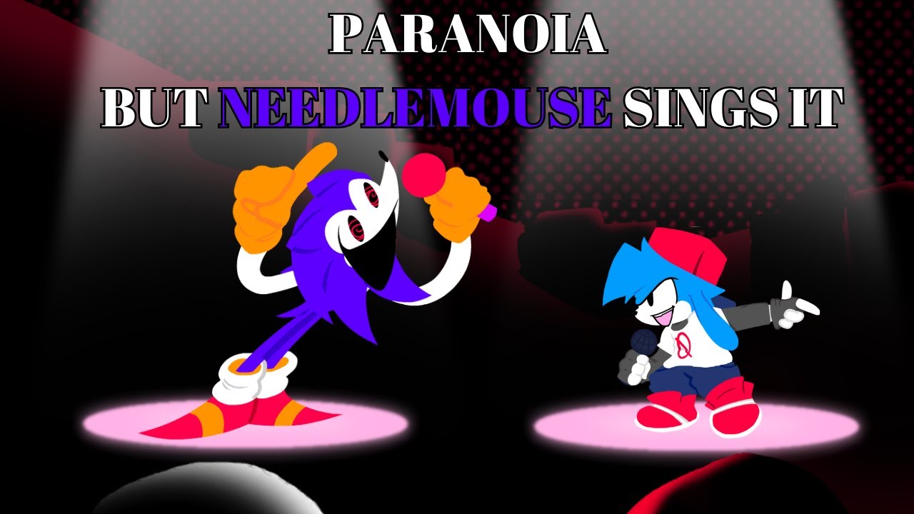 FNF Paranoia Mario Madness V2 But You Played The Needlemouse Disc