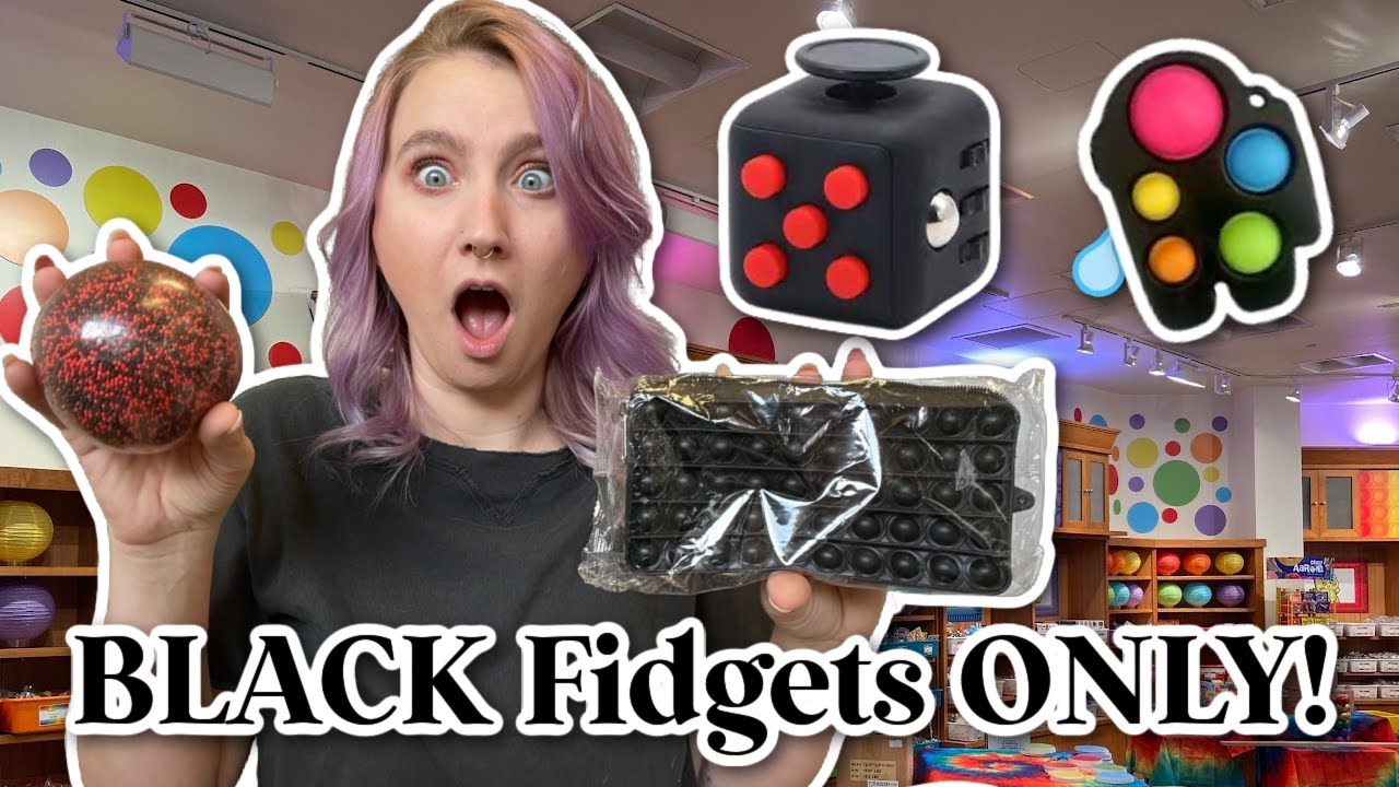 BLACK fidgets ONLY 🖤🕶🕷| SO HARD! 😱