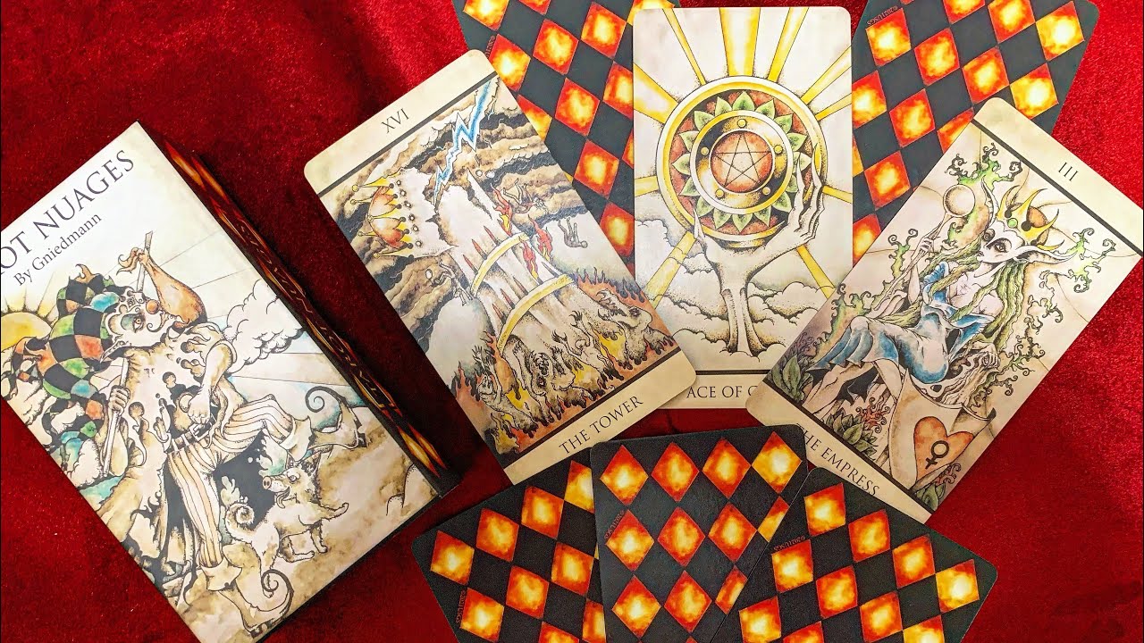 Новинка от U.S.Games !! “Tarot Nuages” ⛅️Распаковка и обзор колоды.