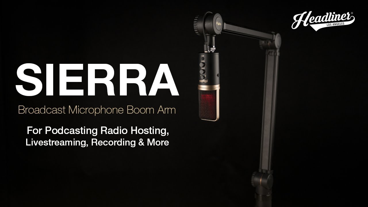 Headliner Sierra Broadcast Microphone Boom Arm | Introduction