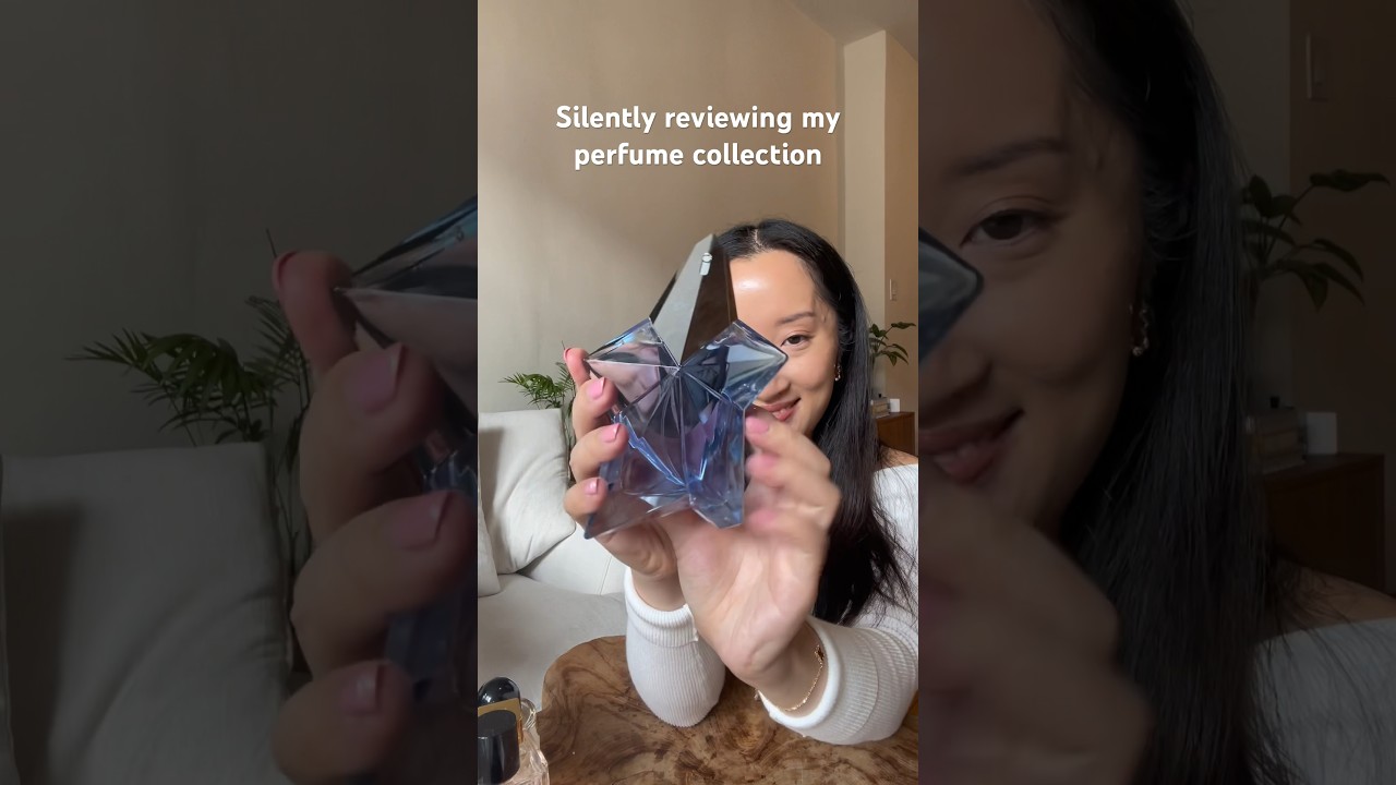 ASMR silent review of my perfume collection #asmr #perfumecollection