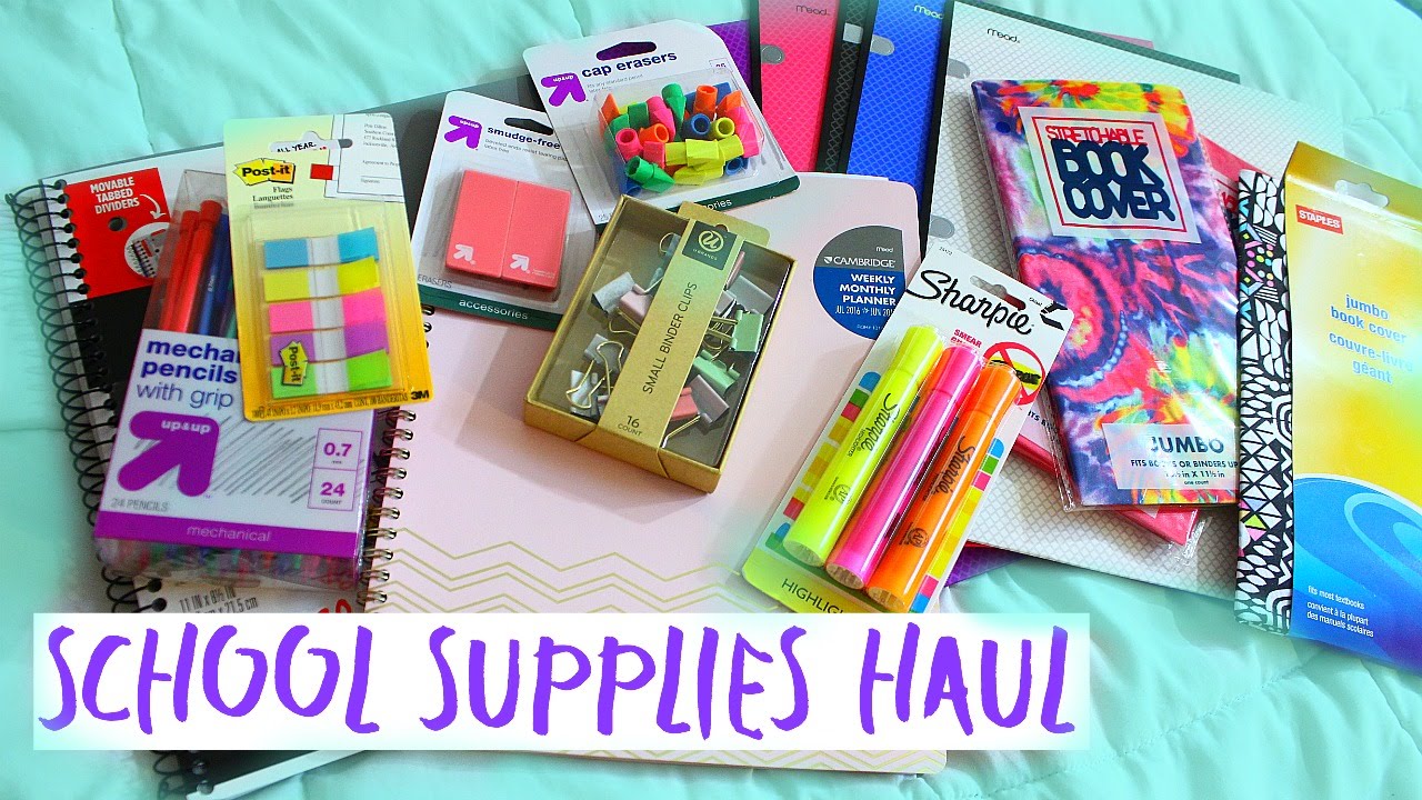 BACK TO SCHOOL SUPPLIES HAUL 2016